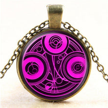 Carica l&#39;immagine nel visualizzatore di Gallery, Nuovo film Steampunk fatto a mano nel Regno Unito Dr Doctor Who Bomb collana in bronzo vetro argento gioielli con ciondolo uomo donna regalo HZ1 