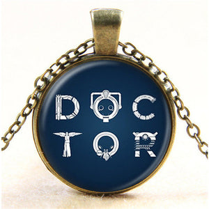 Nuovo film Steampunk fatto a mano nel Regno Unito Dr Doctor Who Bomb collana in bronzo vetro argento gioielli con ciondolo uomo donna regalo HZ1 