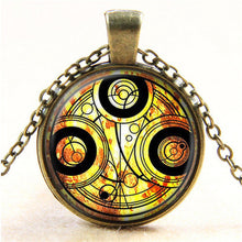 Carica l&#39;immagine nel visualizzatore di Gallery, Nuovo film Steampunk fatto a mano nel Regno Unito Dr Doctor Who Bomb collana in bronzo vetro argento gioielli con ciondolo uomo donna regalo HZ1 