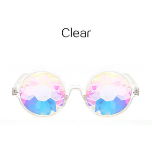 Style Glasses Rave Men Round Kaleidoscope Sunglasses Women Party Psychedelic Prism Diffracted Lens EDM Sunglasses Female