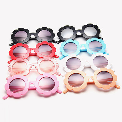 Sun Flower Round Cute kids sunglasses UV400 for Boy girls toddler Lovely baby sun glasses Children Oculos de sol