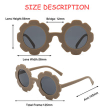 Load image into Gallery viewer, Sun Flower Round Cute kids sunglasses UV400 for Boy girls toddler Lovely baby sun glasses Children Oculos de sol