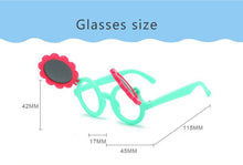 Load image into Gallery viewer, Sunflower Cartoon Children Sunglasses Cute Baby Cartoon Flip Kids Sunglasses Glasses Frame