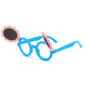 Sunflower Cartoon Children Sunglasses Cute Baby Cartoon Flip Kids Sunglasses Glasses Frame