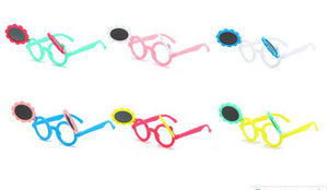 Sunflower Cartoon Children Sunglasses Cute Baby Cartoon Flip Kids Sunglasses Glasses Frame