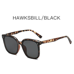 Sunglasses Brand Design Sunglasses Korean Men Women Thin Glasses  Driving Metal Accessories Style Of Star UV400