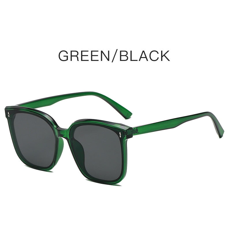 Sunglasses Brand Design Sunglasses Korean Men Women Thin Glasses  Driving Metal Accessories Style Of Star UV400