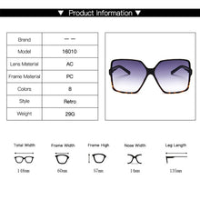 Load image into Gallery viewer, New Sunglasses Women Oversize Fashion Gradient Brand Designer Female Sun Glasses UV400 lentes de sol mujer очки