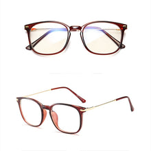 Load image into Gallery viewer, TR90 Anti Blue Light Spectacle Frames Men&#39;s Computer Sports Goggles Ladies Lightweight Flexible Myopia Eyewears Metal Legs