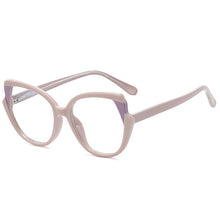 Load image into Gallery viewer, TR90 Cat Eye Women Optical Glasses Frame Retro Spring Hinge Anti Blue Light Eyewear Men Round Red Pink Eyeglasses Frame