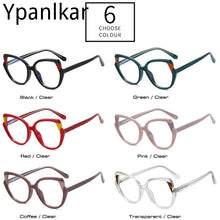 Load image into Gallery viewer, TR90 Cat Eye Women Optical Glasses Frame Retro Spring Hinge Anti Blue Light Eyewear Men Round Red Pink Eyeglasses Frame