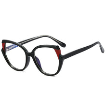 Load image into Gallery viewer, TR90 Cat Eye Women Optical Glasses Frame Retro Spring Hinge Anti Blue Light Eyewear Men Round Red Pink Eyeglasses Frame
