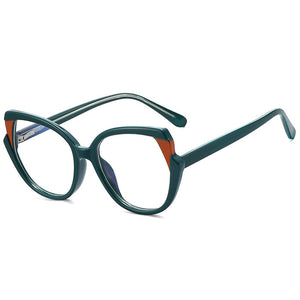 TR90 Cat Eye Women Optical Glasses Frame Retro Spring Hinge Anti Blue Light Eyewear Men Round Red Pink Eyeglasses Frame