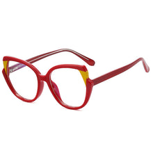 Load image into Gallery viewer, TR90 Cat Eye Women Optical Glasses Frame Retro Spring Hinge Anti Blue Light Eyewear Men Round Red Pink Eyeglasses Frame