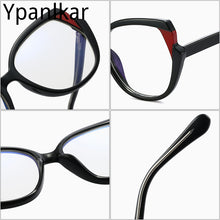 Load image into Gallery viewer, TR90 Cat Eye Women Optical Glasses Frame Retro Spring Hinge Anti Blue Light Eyewear Men Round Red Pink Eyeglasses Frame