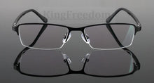 Load image into Gallery viewer, TR90 Eyeglass Frame Half Rim Glasses Titanium Alloy Spectacles Rx able A1506