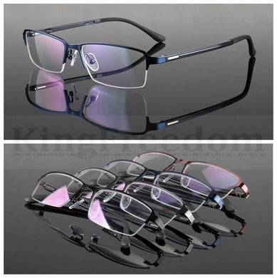 TR90 Eyeglass Frame Half Rim Glasses Titanium Alloy Spectacles Rx able A1506