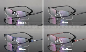 TR90 Eyeglass Frame Half Rim Glasses Titanium Alloy Spectacles Rx able A1506