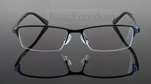 Load image into Gallery viewer, TR90 Eyeglass Frame Half Rim Glasses Titanium Alloy Spectacles Rx able A1506
