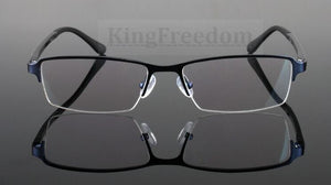 TR90 Eyeglass Frame Half Rim Glasses Titanium Alloy Spectacles Rx able A1506
