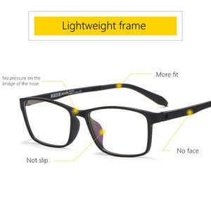 TR90 glasses frame men's ultralight full frame glasses frame female myopia comfortable square prescription glasses 8870