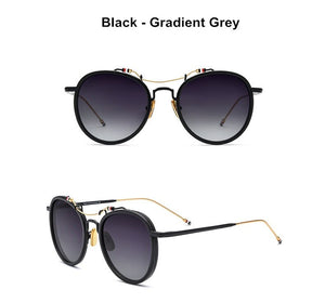 Thom Brand Design Polarized Sunglasses Classic Pilot Anti Glare Men Women Retro Double Beam UV400 Protection Sun Glasses