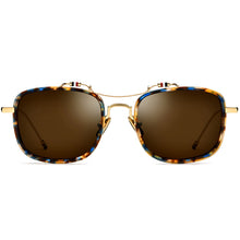 Load image into Gallery viewer, Thom Brand UV protection Retro Square anti glare polarized sunglasses  men and women Pilot Sun Glasses TBS816 Browne