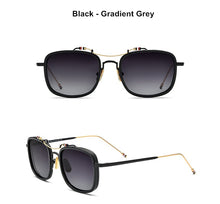 Load image into Gallery viewer, Thom Brand UV protection Retro Square anti glare polarized sunglasses  men and women Pilot Sun Glasses TBS816 Browne