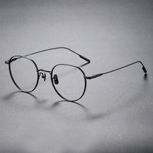 Load image into Gallery viewer, Titanium Frame Glasses Frame Pure Titanium Oval 80807 Literary Simple Large Frame Can Be Equipped With Myopia Mirror
