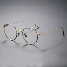 Load image into Gallery viewer, Titanium Frame Glasses Frame Pure Titanium Oval 80807 Literary Simple Large Frame Can Be Equipped With Myopia Mirror