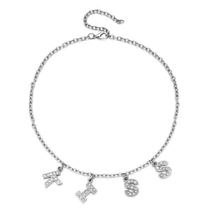 New Trend Silver Color Alphabet Bitch Pendant Fun Game Statement Necklace Women Charm Party Clavicle Chain Jewelry Accessories