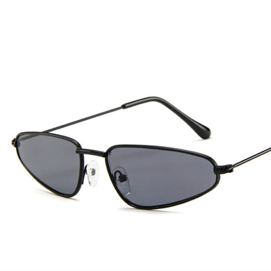 Trend  Small Frame Sunglasses Triangle Metal Frame Glasses Popular Multicolor Famous Brand High-end Design UV400
