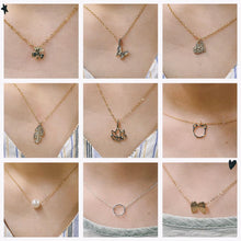 Carica l&#39;immagine nel visualizzatore di Gallery, New Trendy Alloy Cute Elegant Sun Love Star Leaves Clover Unicorn Luck Pendant Necklaces for Women Fashion Accessories Jewelry