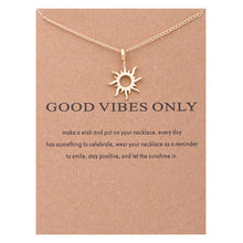 Carica l&#39;immagine nel visualizzatore di Gallery, New Trendy Alloy Cute Elegant Sun Love Star Leaves Clover Unicorn Luck Pendant Necklaces for Women Fashion Accessories Jewelry