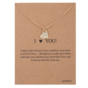 New Trendy Alloy Cute Elegant Sun Love Star Leaves Clover Unicorn Luck Pendant Necklaces for Women Fashion Accessories Jewelry