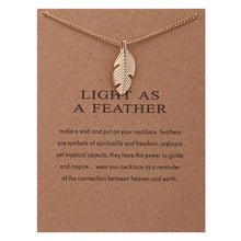 Carica l&#39;immagine nel visualizzatore di Gallery, New Trendy Alloy Cute Elegant Sun Love Star Leaves Clover Unicorn Luck Pendant Necklaces for Women Fashion Accessories Jewelry