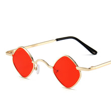 Load image into Gallery viewer, Trendy Children Sunglasses Boys Girls Metal Frame Vintage Square Punk Eyeglasses Kids Gold Red Mirror Eyewear Anti Glare