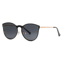 Load image into Gallery viewer, Trendy Metal Oversized Cat Eye Sunglasses Women 2023 Brand Designer Blue Gradient Lens Shades Eyewear Men Cateye Sun Glasses