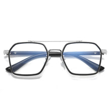 Load image into Gallery viewer, Trendy Myopia Glasses Rim Glasses Frame Men&#39;s and Women&#39;s Retro Double Beam Plain Glasses  Anti-Blue Light Glasses