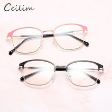Load image into Gallery viewer, Trendy Office Anti Blue Light Square Clear Glasses Women Computer Gaming Goggles Vintage Eyeglasses Full Frame Eyewear Gifts