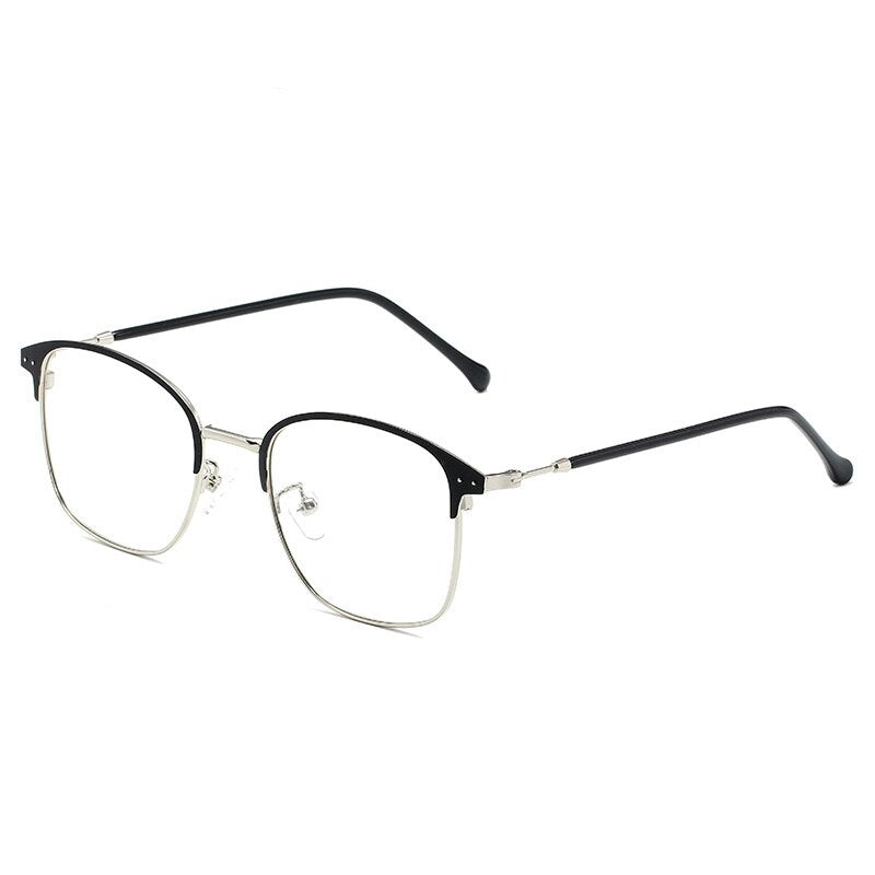 Trendy Office Anti Blue Light Square Clear Glasses Women Computer Gaming Goggles Vintage Eyeglasses Full Frame Eyewear Gifts