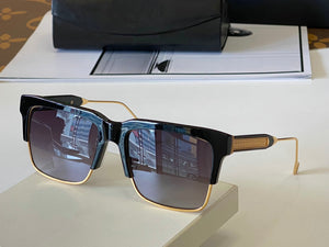 Trendy Oversize Maybah Sunglasses Women  Gradient Rimless Shaded Big Metal Frame Square Sun Glasses Men Uv400