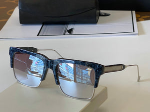 Trendy Oversize Maybah Sunglasses Women  Gradient Rimless Shaded Big Metal Frame Square Sun Glasses Men Uv400