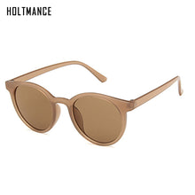 Load image into Gallery viewer, Trendy Round Women Sunglasses Men Retro Small Frame Sun Glasses Ins Web Celebrity Favors Shades Milk Tea Color Eyewear