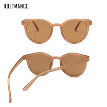 Load image into Gallery viewer, Trendy Round Women Sunglasses Men Retro Small Frame Sun Glasses Ins Web Celebrity Favors Shades Milk Tea Color Eyewear