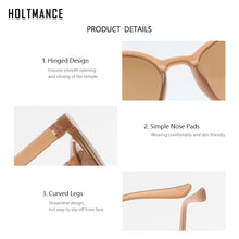 Load image into Gallery viewer, Trendy Round Women Sunglasses Men Retro Small Frame Sun Glasses Ins Web Celebrity Favors Shades Milk Tea Color Eyewear