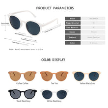 Load image into Gallery viewer, Trendy Round Women Sunglasses Men Retro Small Frame Sun Glasses Ins Web Celebrity Favors Shades Milk Tea Color Eyewear