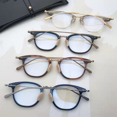 Trendy Vogue Men's Glasses Frame Round Pure Titanium Eyewear Male Spectacles Light Eyeglass Myopia Optical Lens Reading