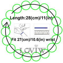 Load image into Gallery viewer, New Turquoise Bead Charm Bracelet with a silver Charm Carrier, Jewelry Gift for Women European Style stone jewellery