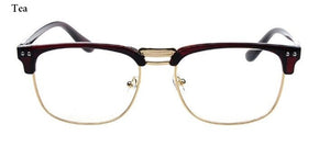 UV400 Boss Reading Glasses Brand Women Men British Jazz Retro Writing Spectacles Half Frame Adornment Glasses